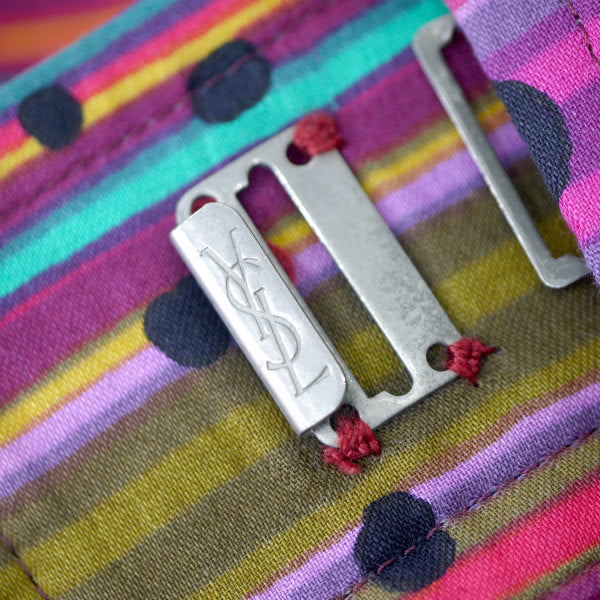 YVES SAINT LAURENT　コットン100%総柄ツーピース（ピンク系）