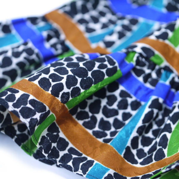 YSL　ダルメシアン×チェック柄ツーピース