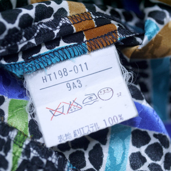 YSL　ダルメシアン×チェック柄ツーピース