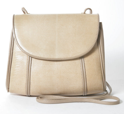 YVES SAINT LAURENT リザードポシェット(ベージュ)