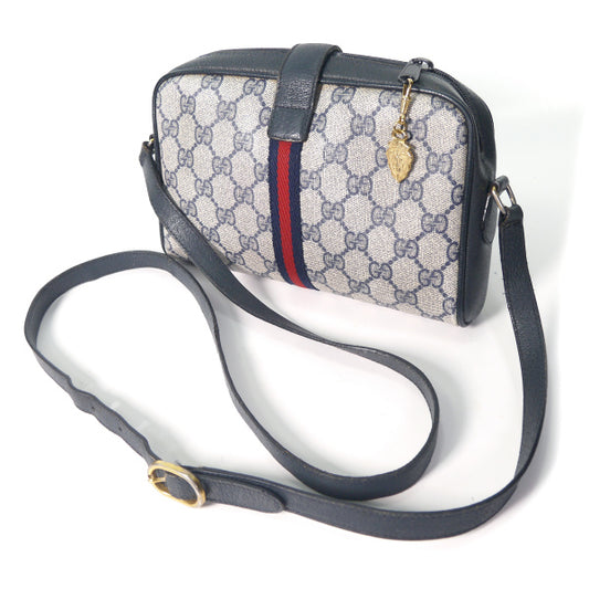 OLD Gucci 縦シェリーミニポシェット(青)