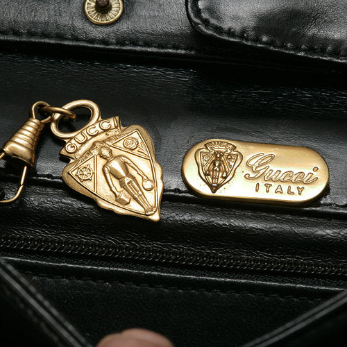 OLD Gucci　総皮クラッチ＆フォーマルショルダー（黒）