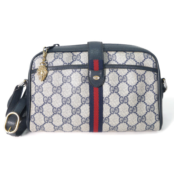 OLD Gucci 縦シェリーミニポシェット(青)