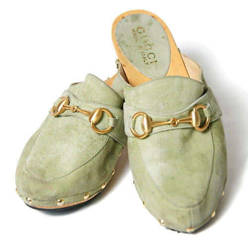 OLD Gucci ホースビット サボ(水色)