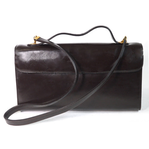 Old Dior　２Way総革　クラッチ＆ショルダー（濃茶）