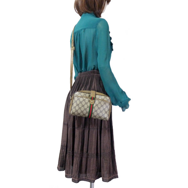 OLD Gucci 縦シェリーミニポシェット（茶）