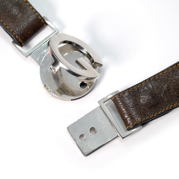 OLD Gucci シェリーライン ウエストベルト(シルバー)