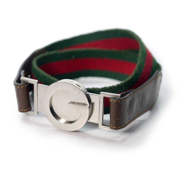 OLD Gucci シェリーライン ウエストベルト(シルバー)