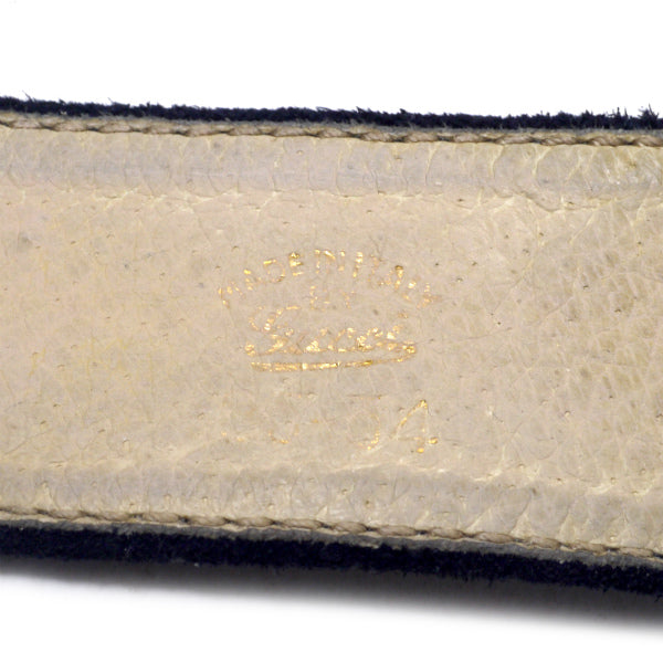 OLD Gucci GGバックルスエードレザーベルト（濃茶）