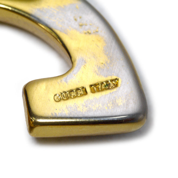 OLD Gucci ビッグGGバックルレザーベルト（濃茶）