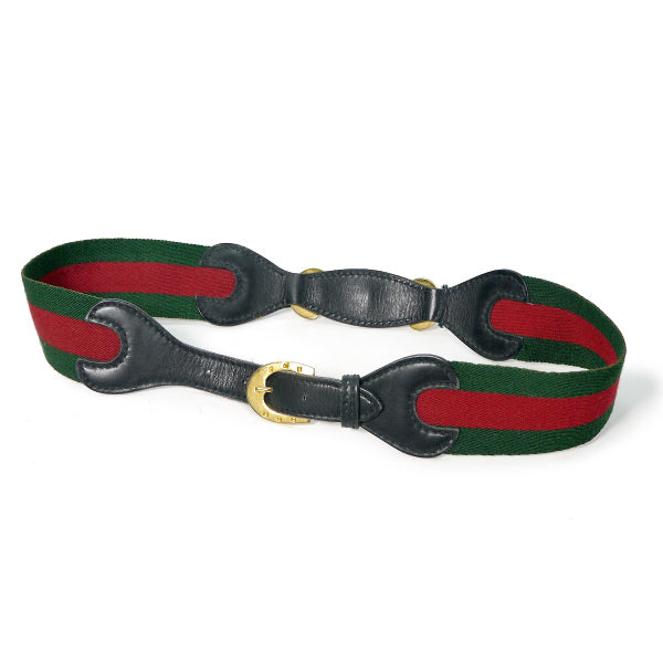 OLD Gucci 70s2WAYビット金具シェリーラインベルト