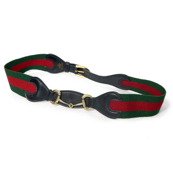 OLD Gucci 70s2WAYビット金具シェリーラインベルト
