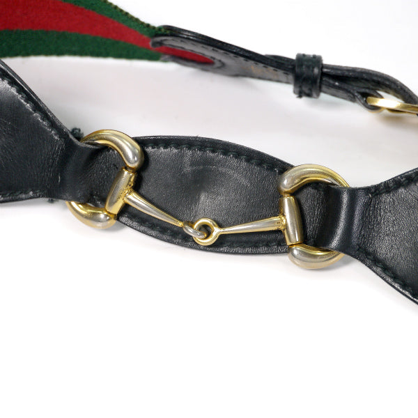 OLD Gucci 70s2WAYビット金具シェリーラインベルト