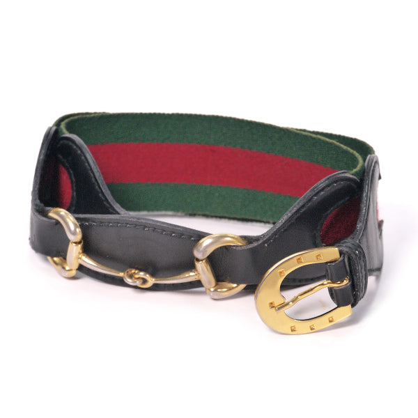 OLD Gucci 70s2WAYビット金具シェリーラインベルト