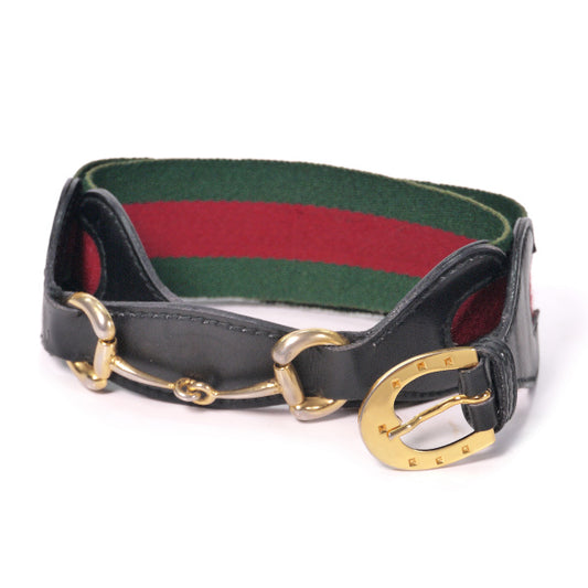 OLD Gucci 70s2WAYビット金具シェリーラインベルト