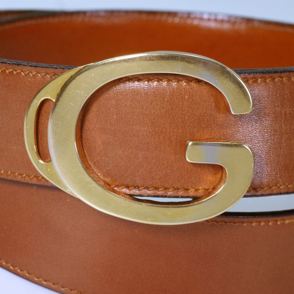 OLD Gucci 飴色Gバックルベルト（箱付き）