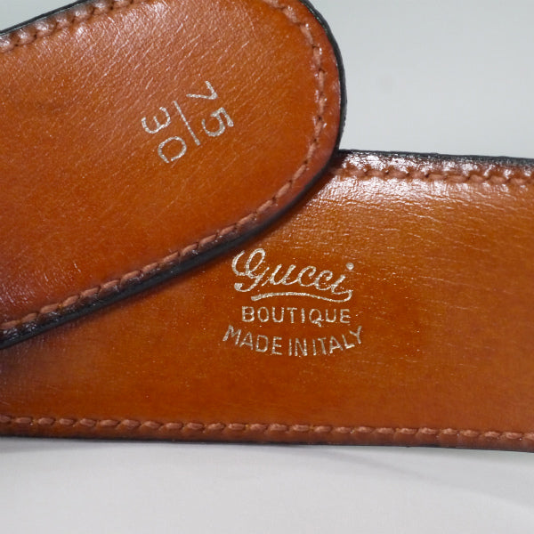 OLD Gucci 飴色Gバックルベルト（箱付き）