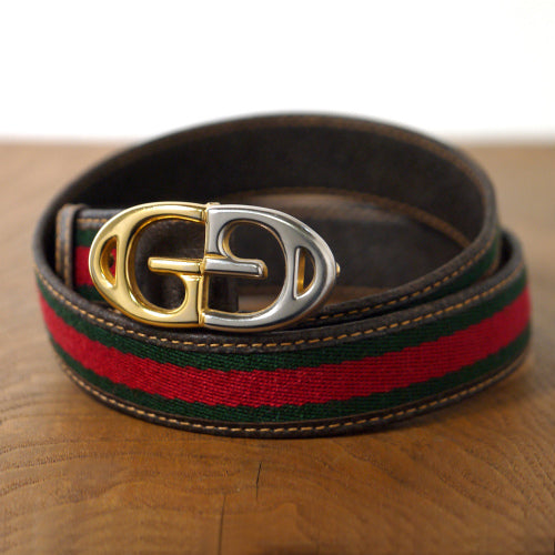 OLD Gucci シェリーベルト（GGバックル）