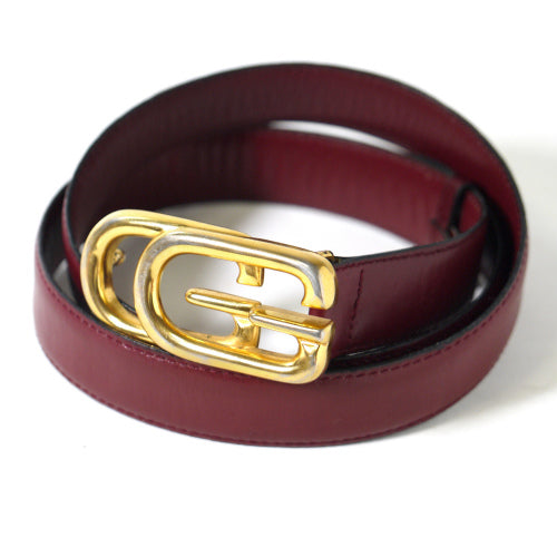 OLD Gucci GGバックルベルト(真紅)