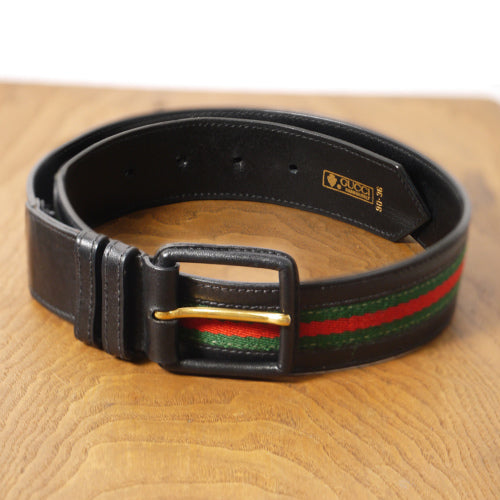 OLD Gucci シェリーベルト(黒)