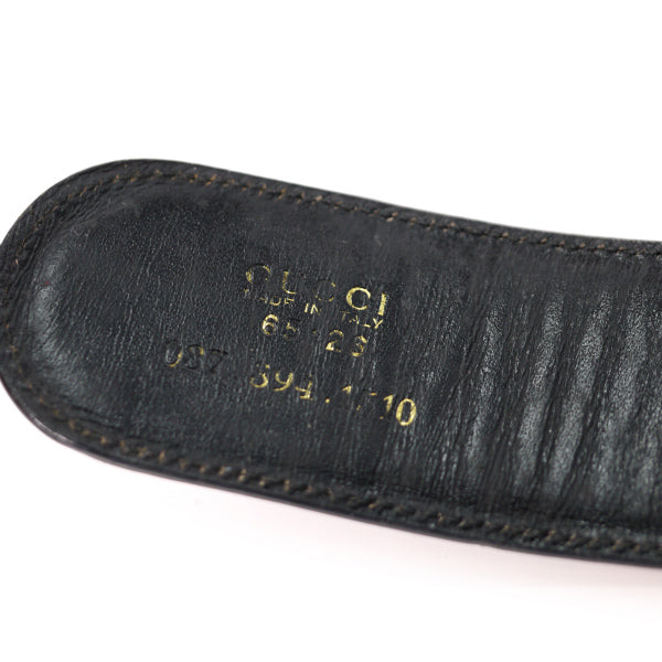 OLD Gucci インターロッキングGレザーウエストベルト(黒)