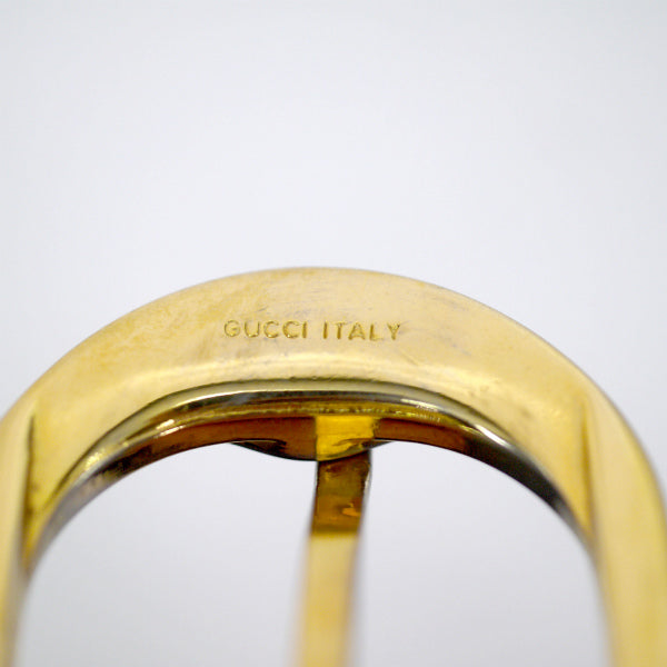 OLD Gucci マイクロGGジャガードベルト（紺）