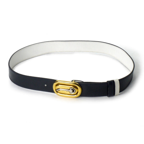 OLD Gucci ビットバックル レザーベルト（黒）