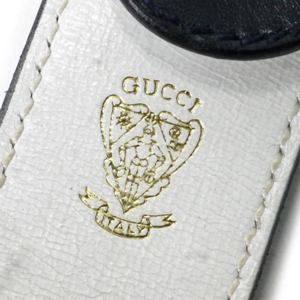 OLD Gucci ビットバックル レザーベルト（黒）