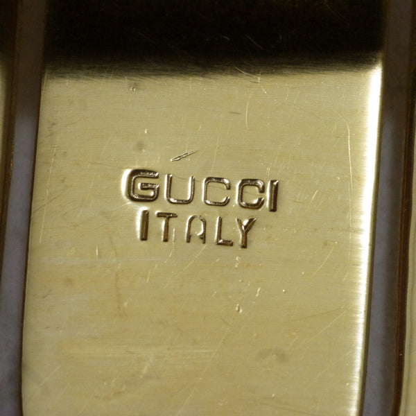 OLD Gucci ビットバックル レザーベルト（黒）