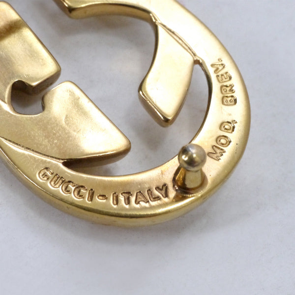 OLD Gucci GGバックルリバーシブルレザーベルト（GG柄/濃紺）