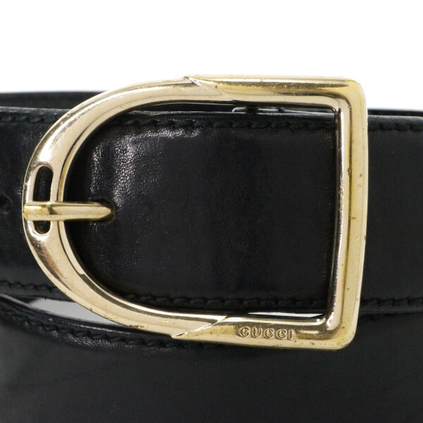 Gucci レザーベルト（黒）