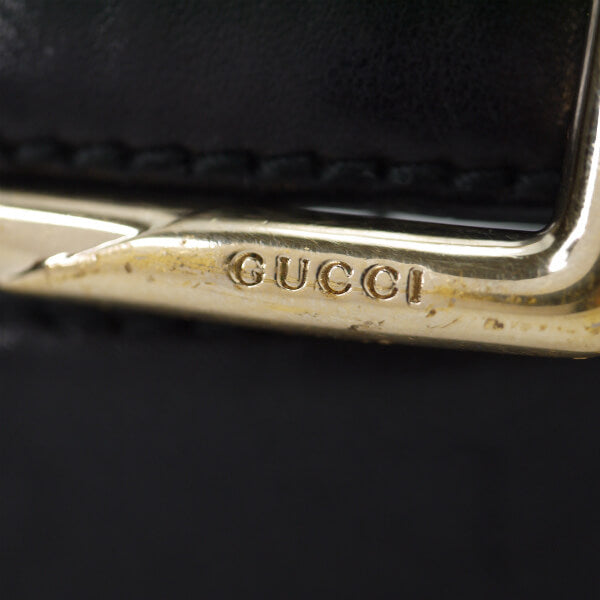 Gucci レザーベルト（黒）