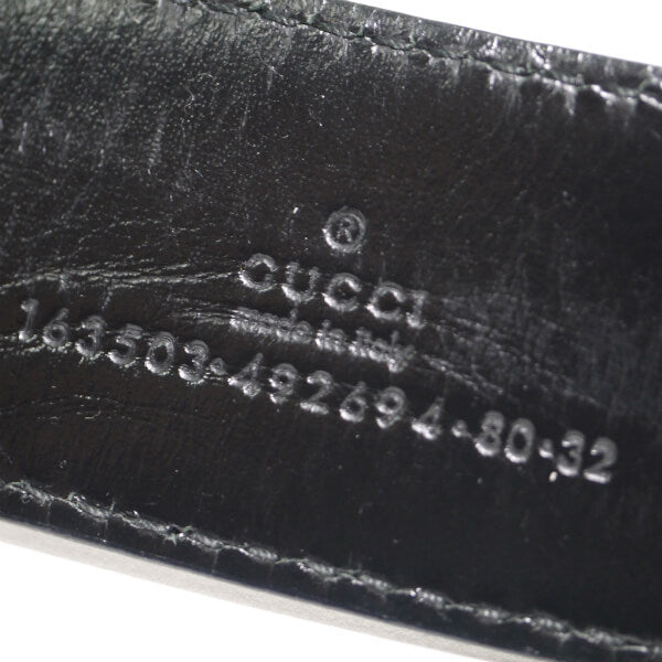Gucci レザーベルト（黒）
