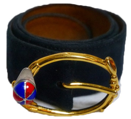 OLD Gucci 紺　ヌバック　ベルト