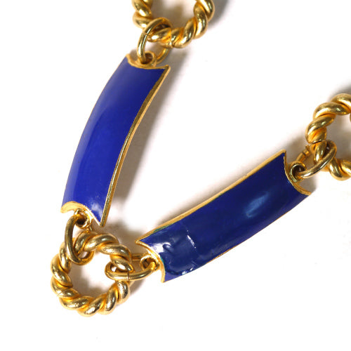 OLD Gucci 　チェーンベルト（青）