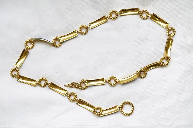 OLD Gucci 　チェーンベルト（青）