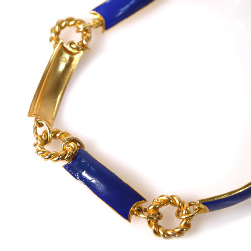 OLD Gucci 　チェーンベルト（青）