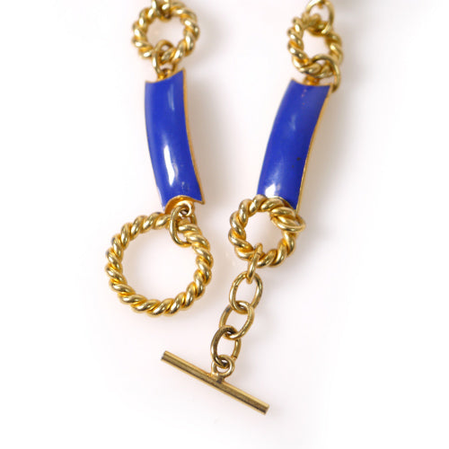 OLD Gucci 　チェーンベルト（青）