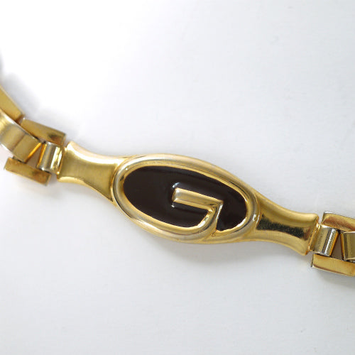 OLD Gucci 　ゴールドGGチェーンベルト（茶）