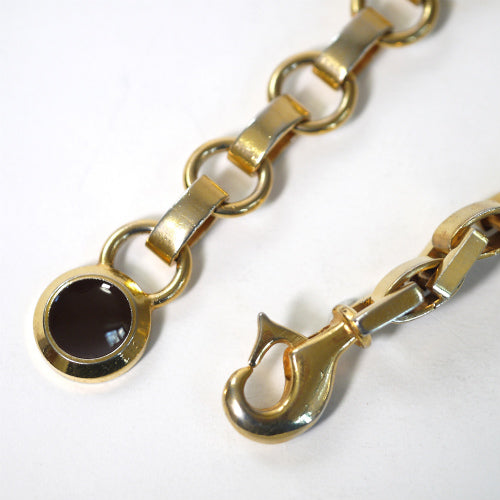 OLD Gucci 　ゴールドGGチェーンベルト（茶）