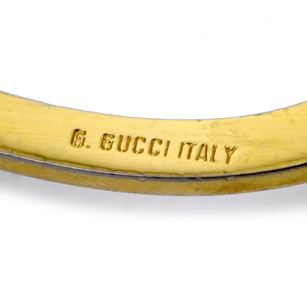 OLD Gucci　本革ゴールドバックルベルト（濃茶）