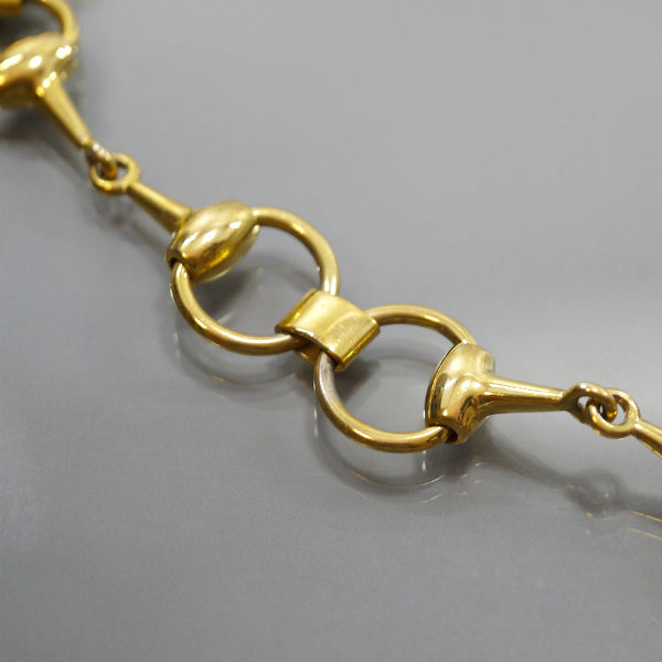 OLD Gucci ホースビット チェーンベルト（ゴールド）