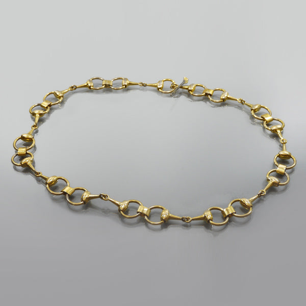 OLD Gucci ホースビット チェーンベルト（ゴールド）