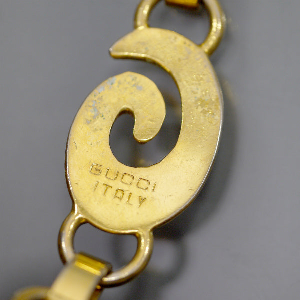 OLD Gucci  スパイラルG チェーンベルト（ゴールド）