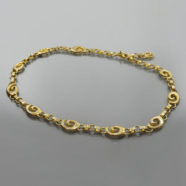 OLD Gucci  スパイラルG チェーンベルト（ゴールド）