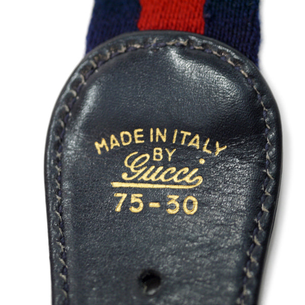 OLD Gucci シェリーラインGバックルベルト（青）