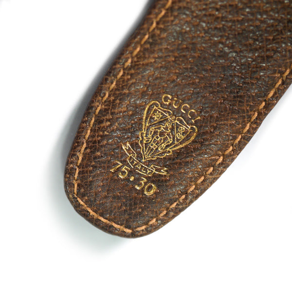 OLD Gucci シェリーラインGバックルベルト（緑）