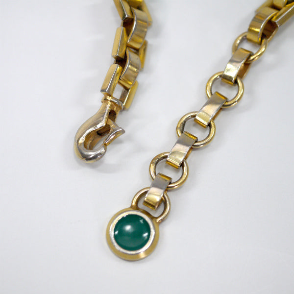OLD Gucci 　ゴールドGGチェーンベルト&ネックレス（緑）