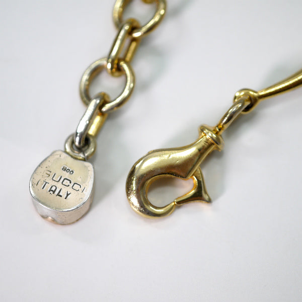 OLD Gucci 　シルバー800チェーンベルト&ネックレス