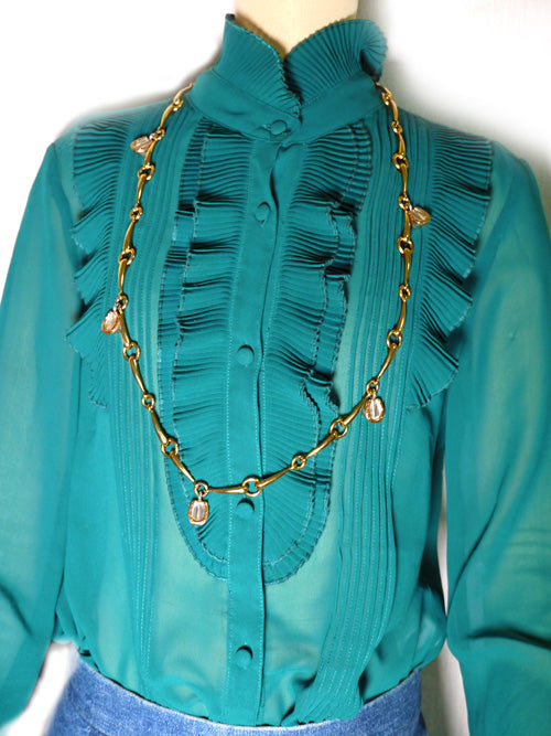 OLD Gucci 　シルバー800チェーンベルト&ネックレス